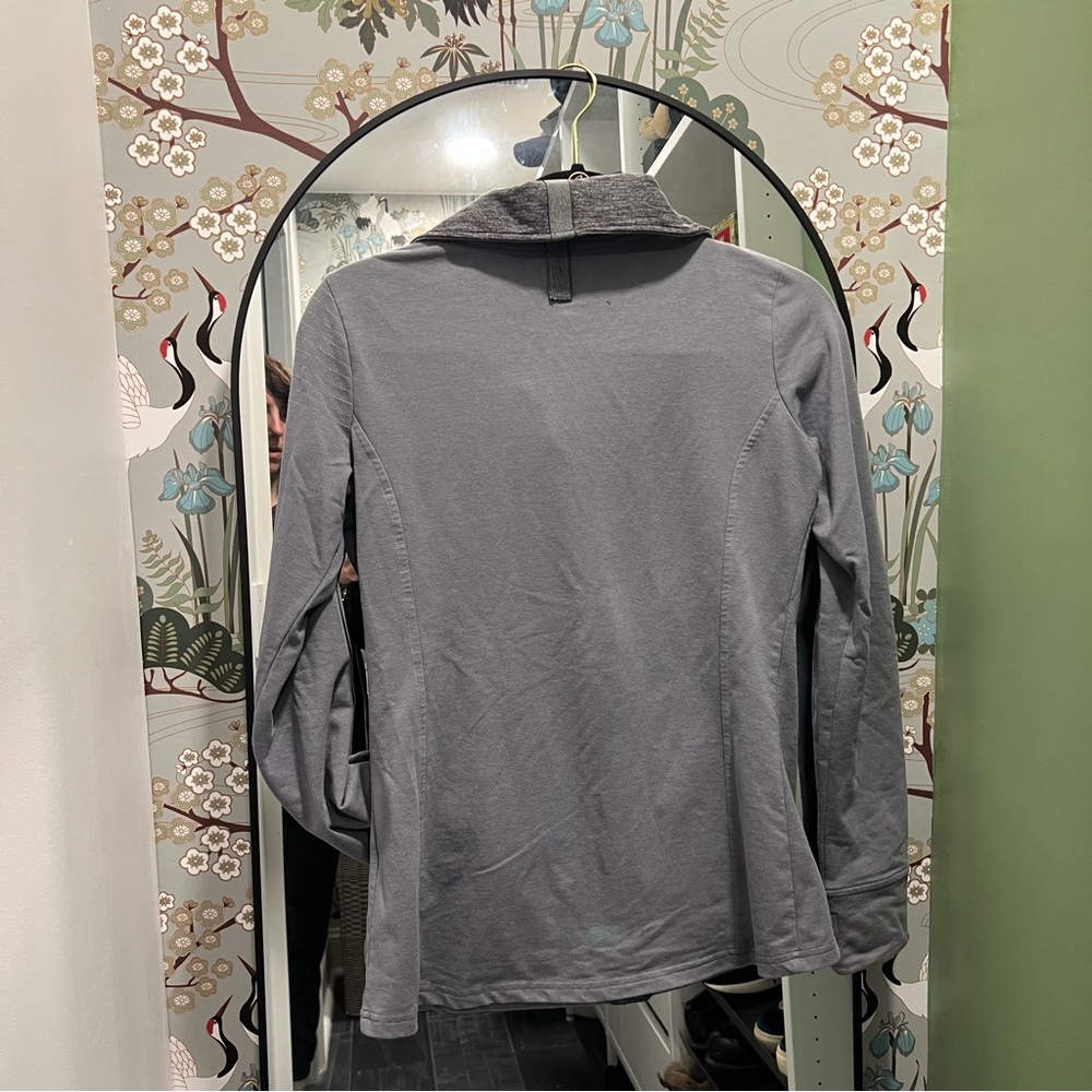 KUHL Women’s Krush Knit Jacket Grey Snap Up Form Fitted Hiking Sweatshirt XS - Picture 7 of 8